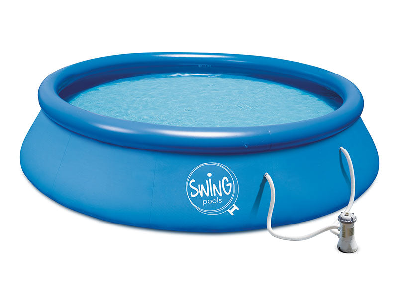 MINI POOL set - 3.66m x 76cm med patron filter pump 12V - 2,2m3