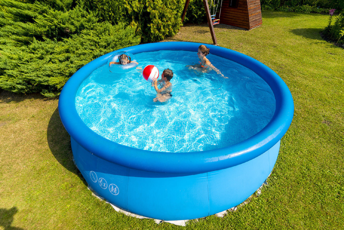 MINI POOL set - 3.66m x 76cm med patron filter pump 12V - 2,2m3