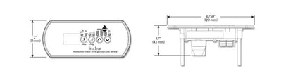 Display Gecko IN.K200/ styrpanel för saltbrominator Gecko AeWare in.clear