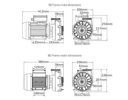 Pump Gecko FLO-MASTER XP3 CE, 3HP, 2-speed