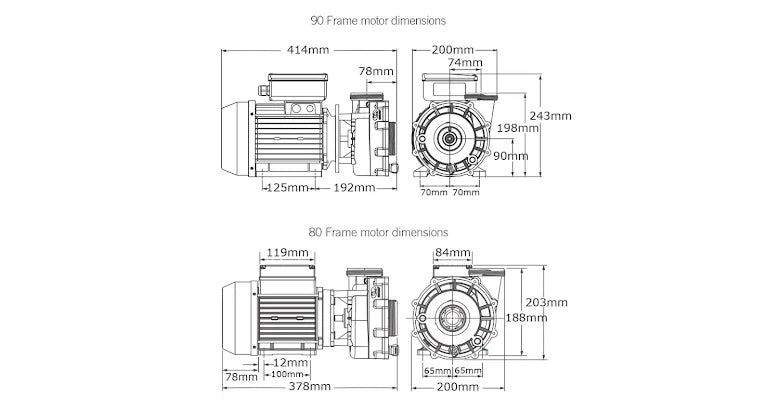 Pump Gecko FLO-MASTER XP2E CE, 2,5HP, 2-speed