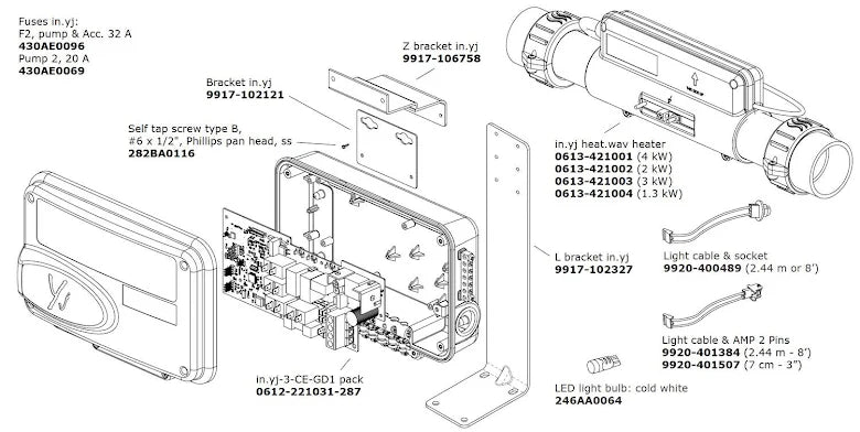 Värmare Gecko HEAT.WAV-YJ-2KW-240-2-INC-IF-T