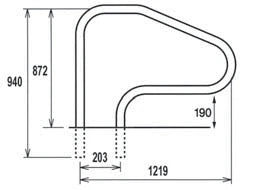 Handledare INOX 316 för ingjutning