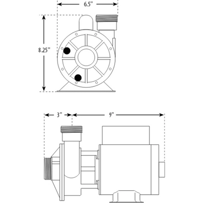 Cirkulations pump Waterway Iron Might 1/8HP